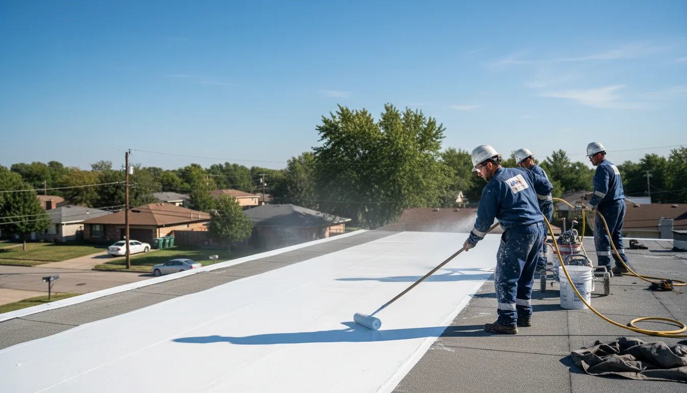 Commercial roof coating in Gandeeville, WV near me
